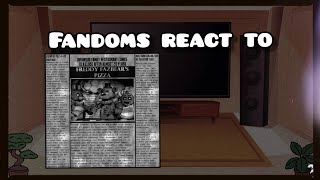 Fandoms react to FNaF Memes 12 [upl. by Fiester]