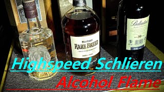 Highspeed Color Schlieren amp Flame Visualization Alcohol Flame Visualization [upl. by Cowey186]