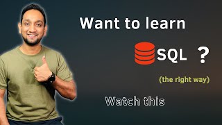 Learn SQL the right way  SQL Live Training  Learn SQL from me [upl. by Eniawd142]