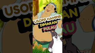 Usopp Dimakan Pulau anime reviewanime onepiece [upl. by Ahtekahs]