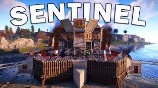 The SENTINEL  triple BUNKER  META Peaks  simple to build  Rust Base [upl. by Desdee]