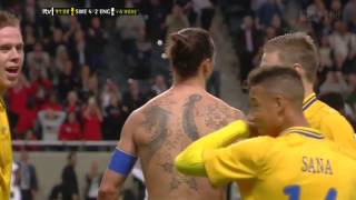 HD Ibrahimovic amazing goal vs England English commentary [upl. by Miah126]