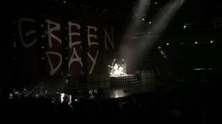 Green Day live  4317 Des Moines IA  Tré Cool drum solo [upl. by Nwahsat]