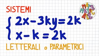 SISTEMI letterali o parametrici  SL80 [upl. by Yrallih960]