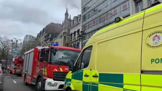 Un incendie sest déclaré dans le grenier dun restaurant sur lavenue de la Toison dOr [upl. by Amirak]