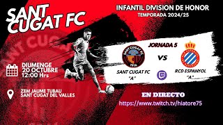 Jornada 5 Divisió DHonor Temporada 2425 Resum Sant Cugat FC vs RCD Espanyol 20 Oct 2024 [upl. by Yluj961]