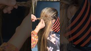 BEAUTIFUL BRAIDED PRINCESS HAIR STYLE TUTORIAL lashesbeautyparlour hairstyle shortvideo [upl. by Ahsilek]