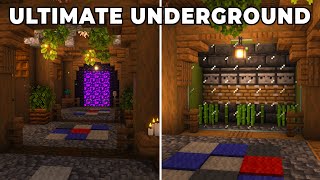 Minecraft ULTIMATE Underground Survival Base Tutorial [upl. by Analihp]