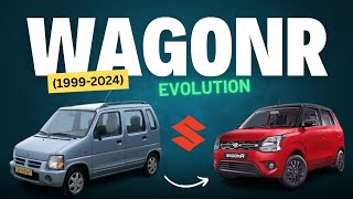 Maruti Suzuki WagonR Evolution 19992024  Evolution of Maruti Suzuki WAGONR ♥️ [upl. by Zaller]