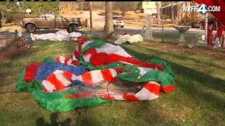 Vandals Destroy Christmas Display [upl. by Aicilihp635]