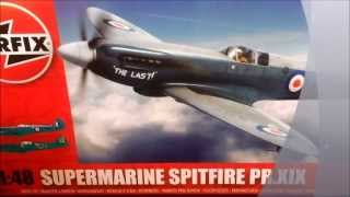 Review Of Airfix Supermarine Spitfire PR XIX 148 New tooling  Kit suplied by Airfix [upl. by Renner42]