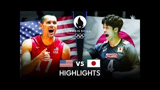 USA vs JAPAN Olympic Volleyball HIGHLIGHTS Olympic Paris 2024 Olympic Volleyball Olympic [upl. by Einotna742]