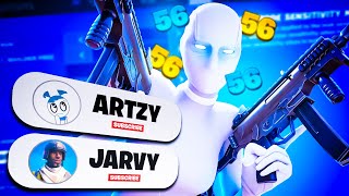 Trying The BEST AIMBOT Controller Settings ft Jarvy amp Artzy [upl. by Ardnaik954]