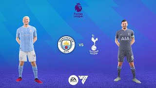 EA FC 24 Manchester city vs Spurs Premier League Etihad stadium De Bruyne Alvarez Walker [upl. by Rip]