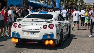 Nissan GTR scaring people  Huge Revs and Shooting Flames [upl. by Atiuqal]