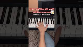 🎹”Je Te Laisserai Des Mots  Easy Piano Tutorial jetelaisseraidesmots patrickwatson simplepiano [upl. by Lauri513]