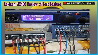 Lexicon MX400 Features  Lexicon  Lexicon Mx400  MX400 Review  Daul Processor Effect Mx400 [upl. by Debarath]