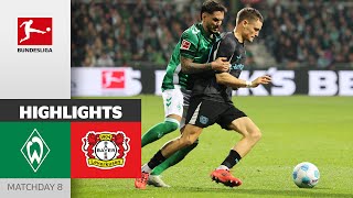 Bremen Secure Point In Last Minute  SV Werder Bremen  Bayer 04 Leverkusen 22  Highlights  MD 8 [upl. by Hirz158]