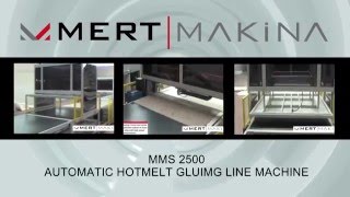 M2500 Automatic Mattress Gluing Line HotMelt [upl. by Morganica]