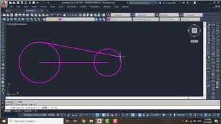 circle trim extend tangent line tangent circle [upl. by Bowles]