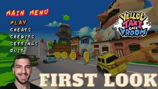 Yellow Taxi Goes Vroom First Look Gameplay [upl. by Webber]