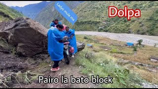 Pairo la jhanai marekoBike nai boknu parni bato Sheyphoksundo series ep3 vlog dolpa motovlog [upl. by Ennavoj]