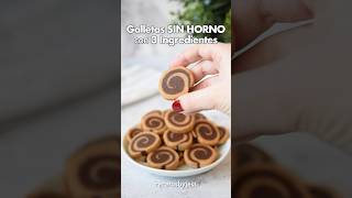 Galletas SIN HORNO con 3 Ingredientes 🍪 postresfaciles receta postressinhorno [upl. by Burra]