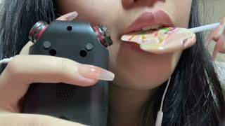 ASMR lollipop eating [upl. by Atteynod]