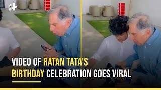 Video Of Ratan Tata’s Birthday Celebration Goes Viral [upl. by Gnauq]