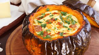 ZAPALLO RELLENO al Horno  Receta Fácil  CUKit [upl. by Kucik]