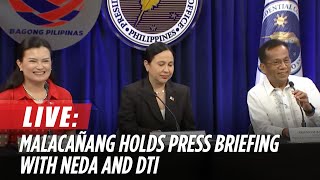 LIVE Malacañang holds press briefing with NEDA DTI  November 28 [upl. by Braynard]