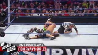 John Cena’s Strongest Moves WWE Top 10 [upl. by Akimyt125]