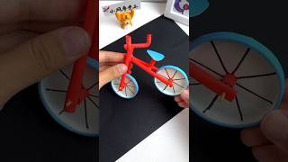 DIY Cute Bicycle Craft from Paper Waste [upl. by Cindy]