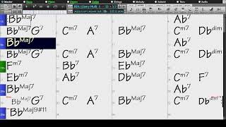 BACKING TRACK  JERU Gerry Mulligan Miles Davis Bb 180 BPM SWING [upl. by Imer321]