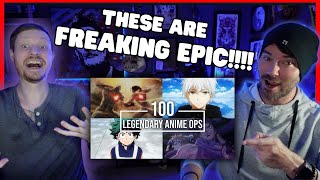 100 Legendary Anime Openings  Reaction [upl. by Dav]