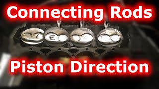 SBC Rods and Pistons Orientation and Piston Orientation in Block [upl. by Jacky]