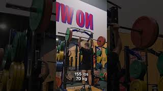 165 lb 75 kg Overhead Press 62kg [upl. by Cordova]