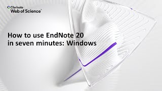 How to use EndNote 20 in seven minutes Windows [upl. by Bartholomew]