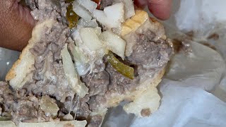 Leo’s Cheesesteak Review Best Cheesesteak in Philly [upl. by Brenden439]