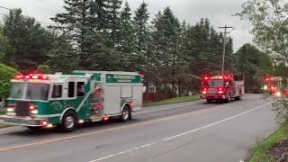 Friendship Fire Company Englewood Block Party Fire Truck Parade 2021 [upl. by Remoh]