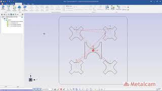 Fikus VisualCAM ST basic programming Multigeometry Die for AgieCharmilles CUT P 550 [upl. by Querida]