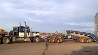 Denel Heavy Haul 76 wheeler compressor haul w push truck [upl. by Edas]