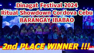 DINAGAT FESTIVAL 2024 Barangay Ibabao Ritual 2nd PLACE WINNER Showdown Cordova Fiesta Cebu [upl. by Clere182]