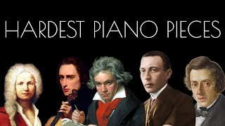 Top 10 Most Difficult Piano Pieces [upl. by Elimay785]