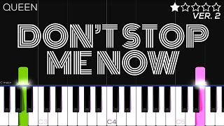 Queen  Dont Stop Me Now  EASY Piano Tutorial [upl. by Enilegnave970]