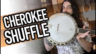 Cherokee Shuffle  Aula de Banjo Bluegrass Americano [upl. by Letreece101]