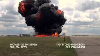 CF 18 Crash Southern Alberta Airshow [upl. by Naujid]