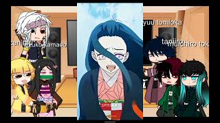 zenitsu tanjiro muichiro giyuu and uzui react to nezukoyumeko [upl. by Anial337]