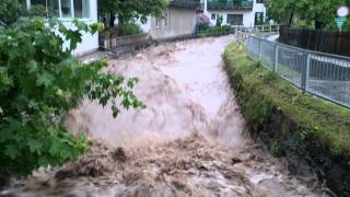 Hochwasser Steiermark Pyhrnbach und Enns 02062013 0800 [upl. by Eerual]