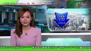 TVB午間新聞｜天文台錄得最低氣溫81度創入冬新低 高地可能結冰｜日本防衛費預算增逾16創新高 修例允向美國出口愛國者導彈｜聯大通過春節定為聯合國假日｜20231223 香港新聞 TVB News [upl. by Rosabelle]